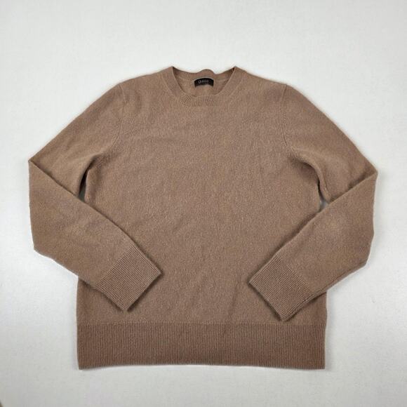 Quince Sweater Tan 100% Cashmere Crewneck Pullover Men's Medium Women's Large - Picture 1 of 12